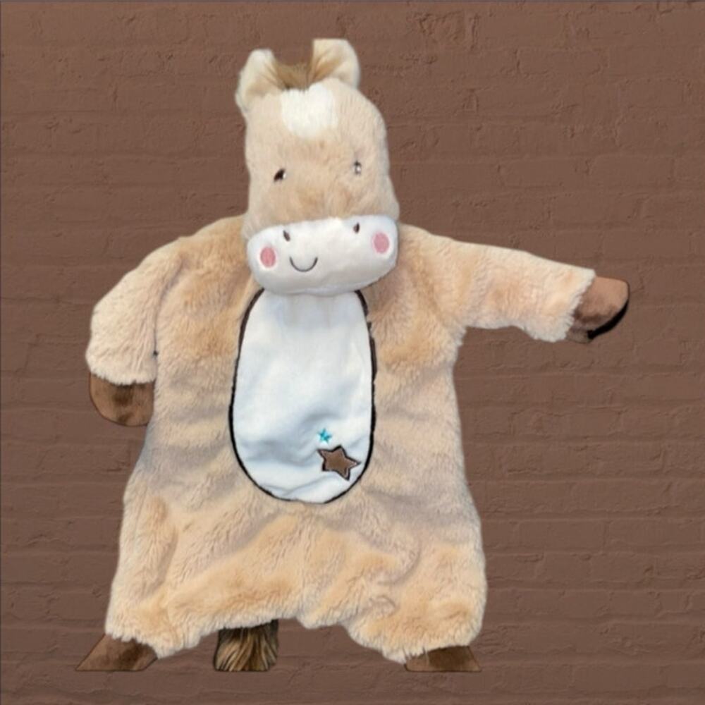 Douglas Baby Star Pony Sshlumpie Lovey Brown Horse Security Blanket Plush 19"